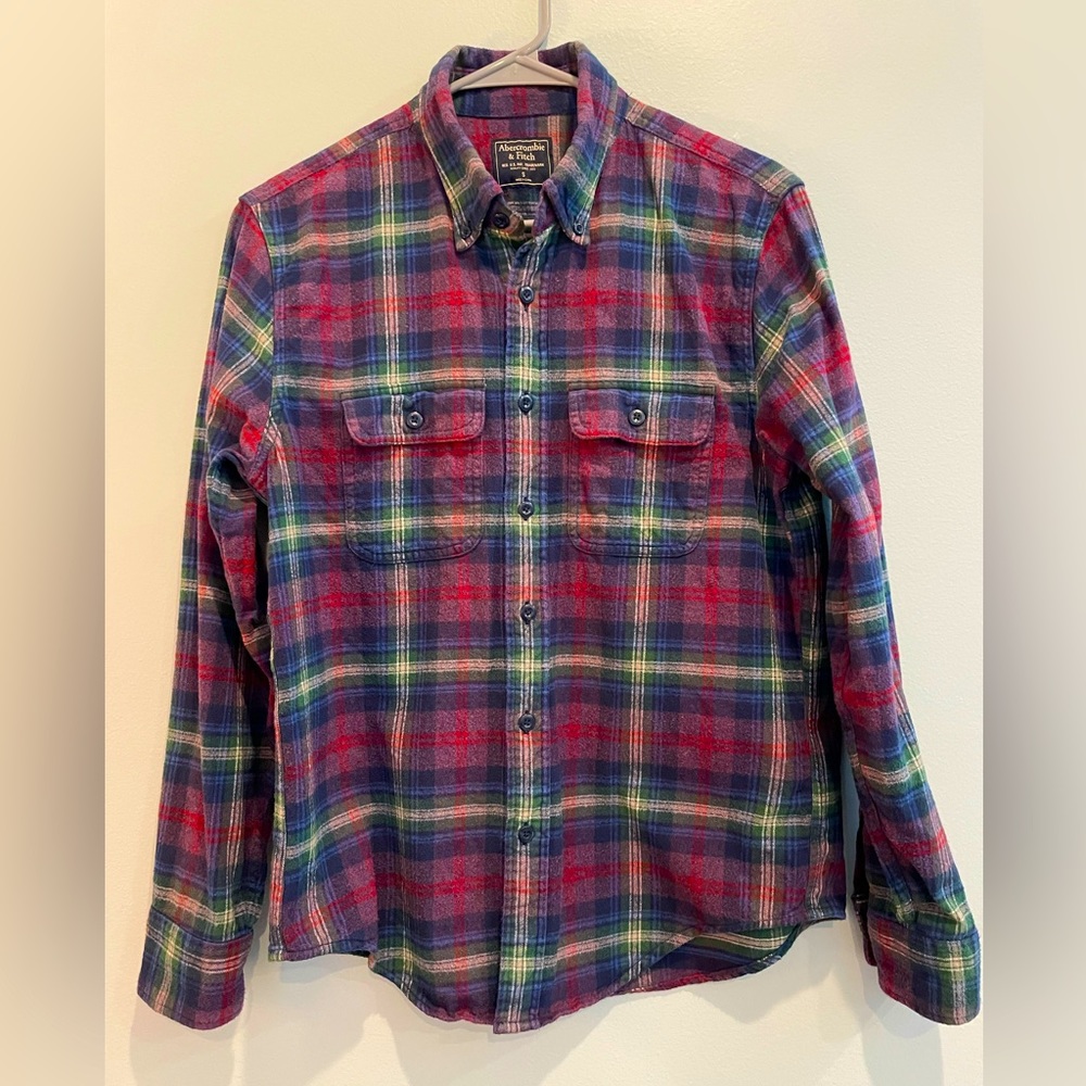 Abercrombie & Fitch Men’s Flannel Shirt, Small